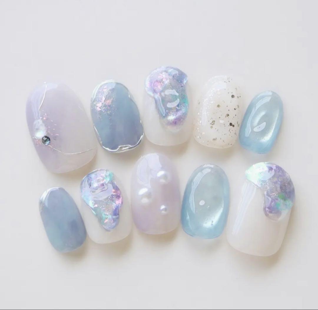 うるうる紫陽花ニュアンスnail
