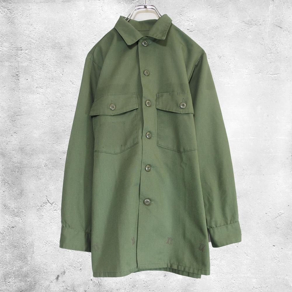 70's 米軍 ユーティリティーシャツ ミリタリーシャツ OG-507