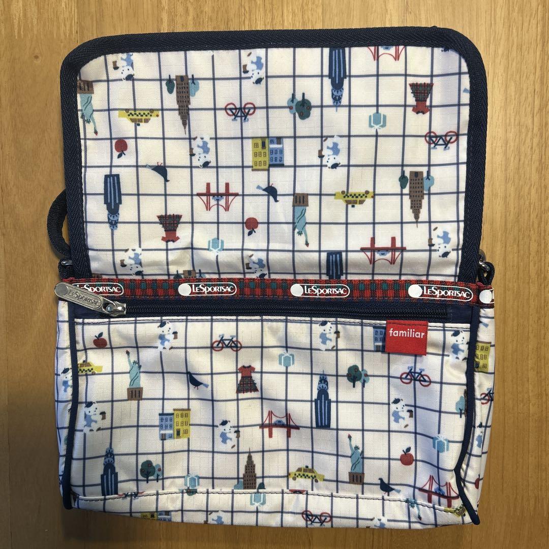familiar×LeSportsac ウォレットショルダーバッグ