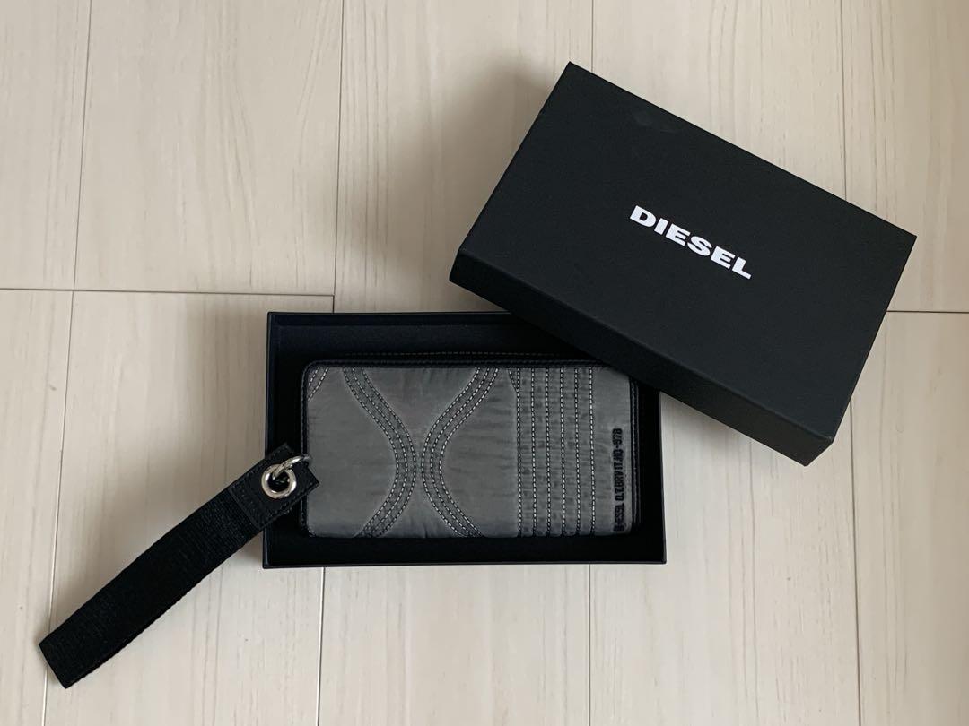 1000円値引きあり商品の説明欄にて記載】 DIESEL グレー 長財布