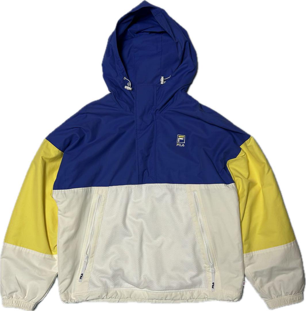 FILA フード付きナイロンジャケット ANORAK アノラックジャケット M