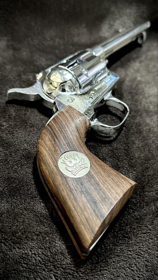 【本物新品保証】 激レア】WA コルト 木製 シルバーバレット シルバーメッキ SAA トイガン