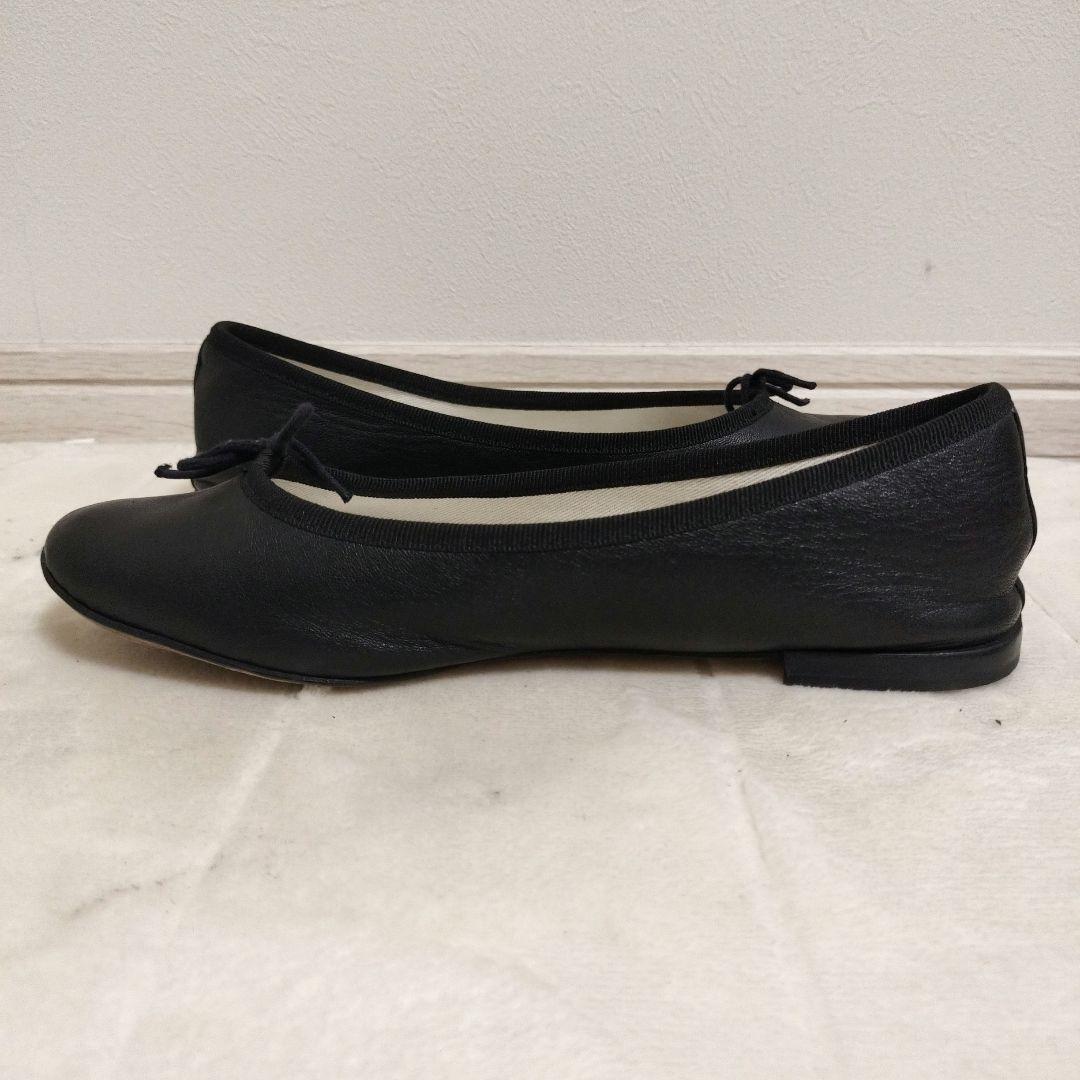 【美品】Repetto レペット バレエシューズ レザー ブラック 24.5㎝