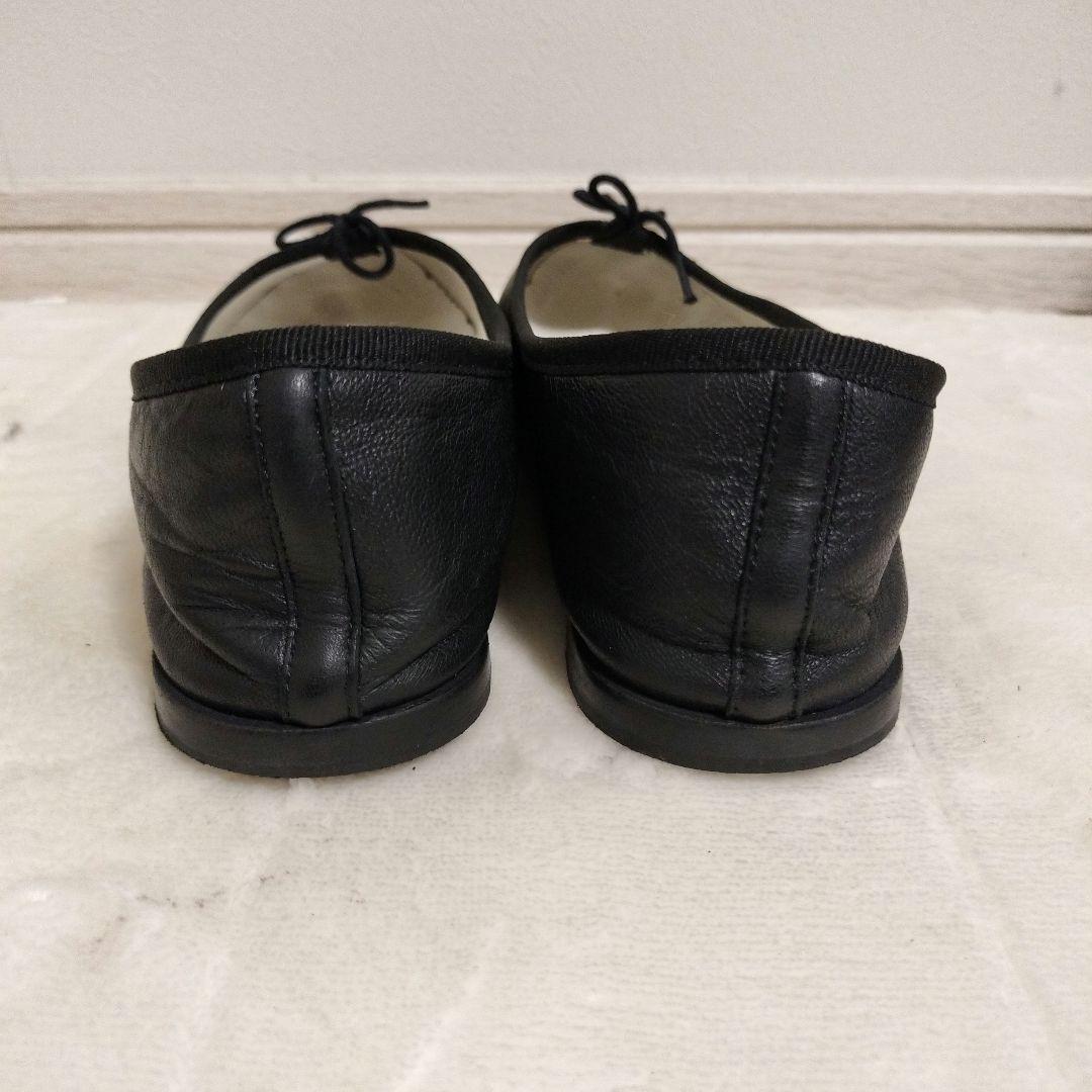 【美品】Repetto レペット バレエシューズ レザー ブラック 24.5㎝