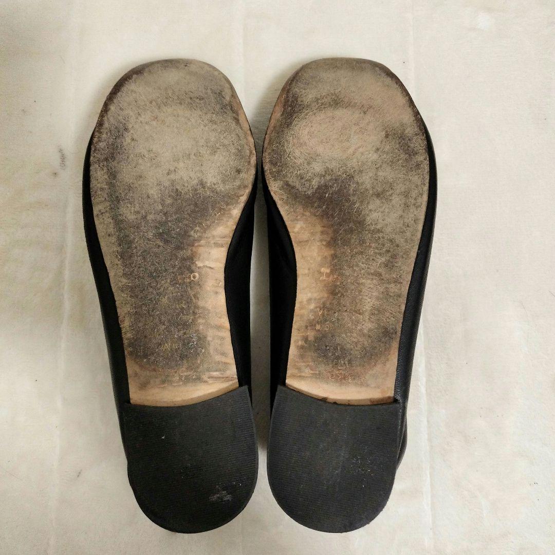 【美品】Repetto レペット バレエシューズ レザー ブラック 24.5㎝