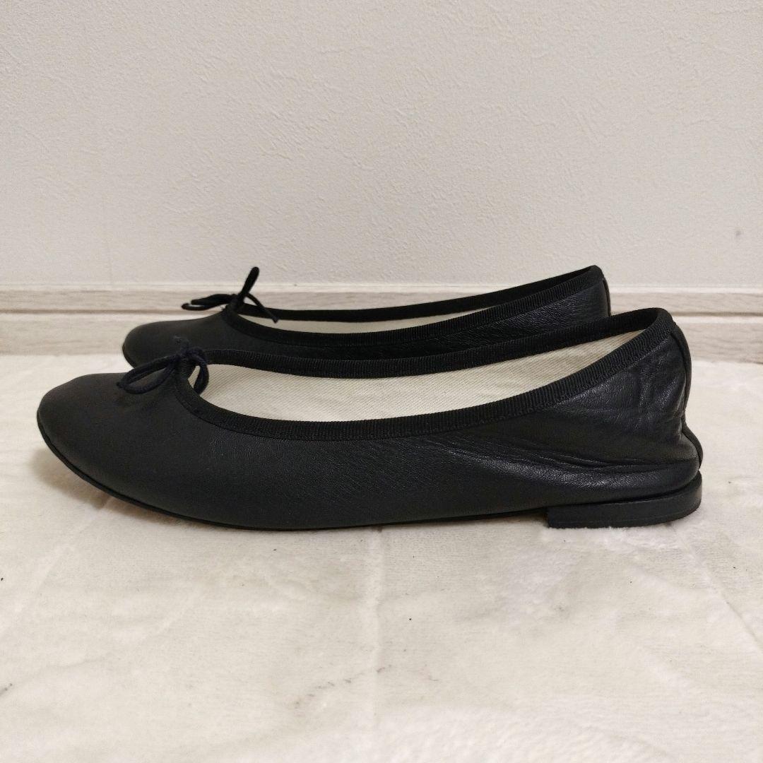 【美品】Repetto レペット バレエシューズ レザー ブラック 24.5㎝