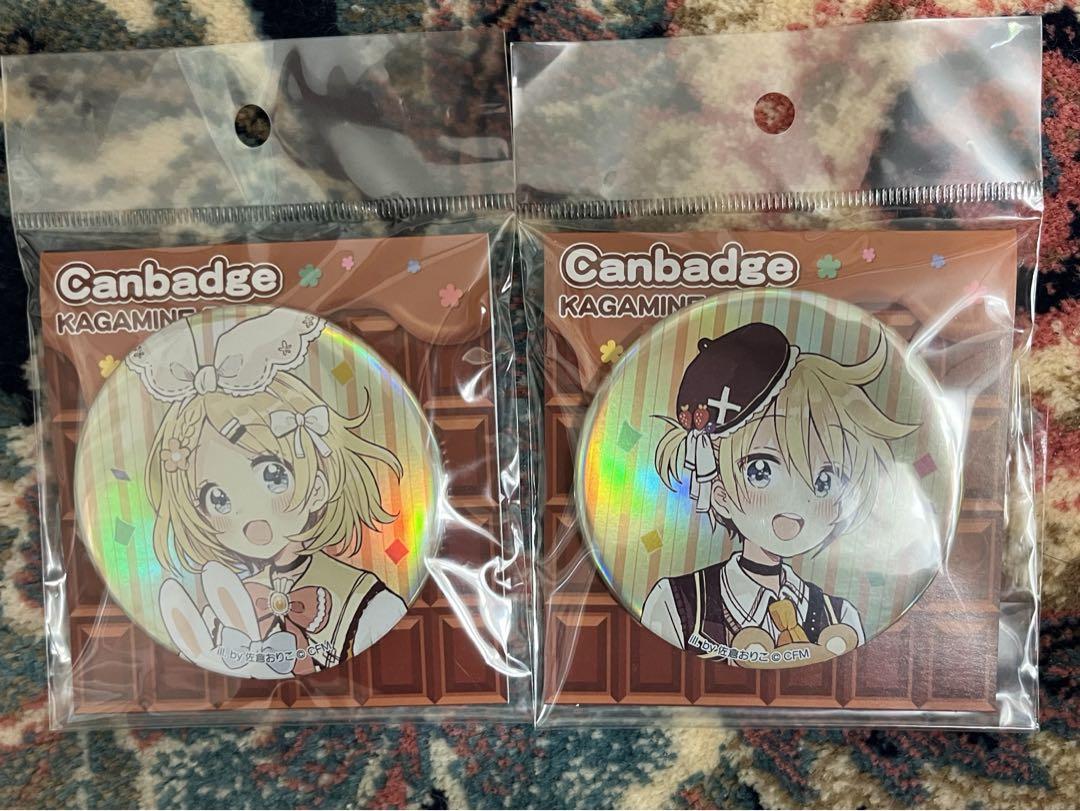 希少】鏡音リン 鏡音レン 缶バッジ 佐倉おりこ