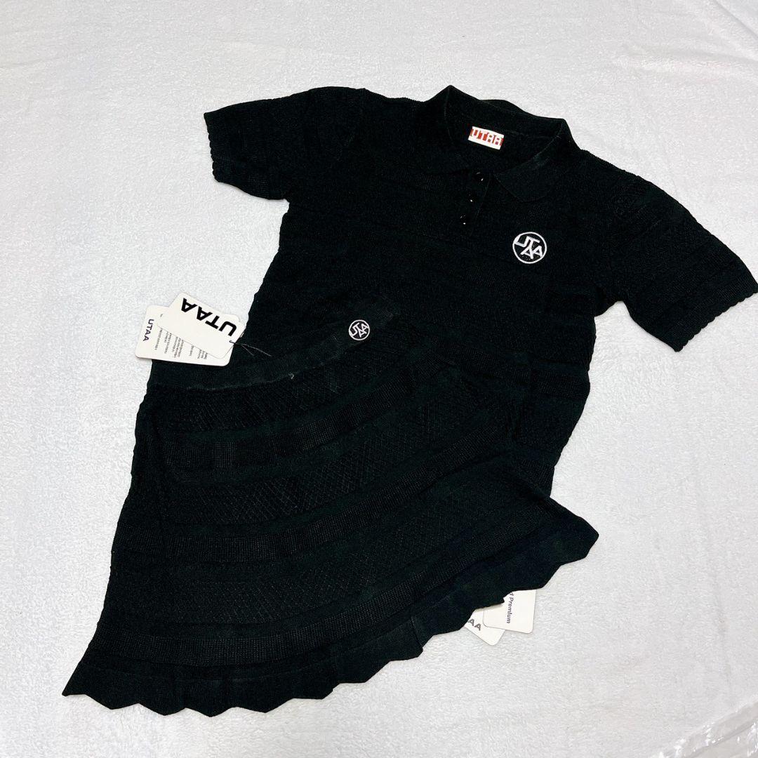 新品　UTAA　ユタ　ゴルフ　セットアップ　ブラック　M
