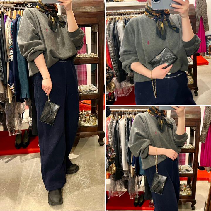 【未使用品・リアルオーストリッチレザー・超レア】MIU MIU ミニバッグ　財布