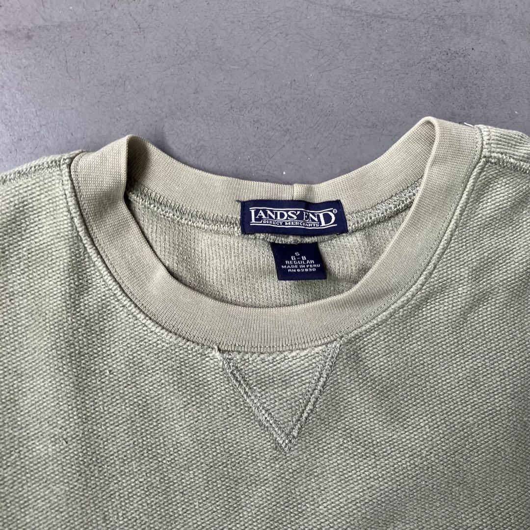 FIFTY-FIFTY】1990s vintage LANDS' END kanoko sweat made in