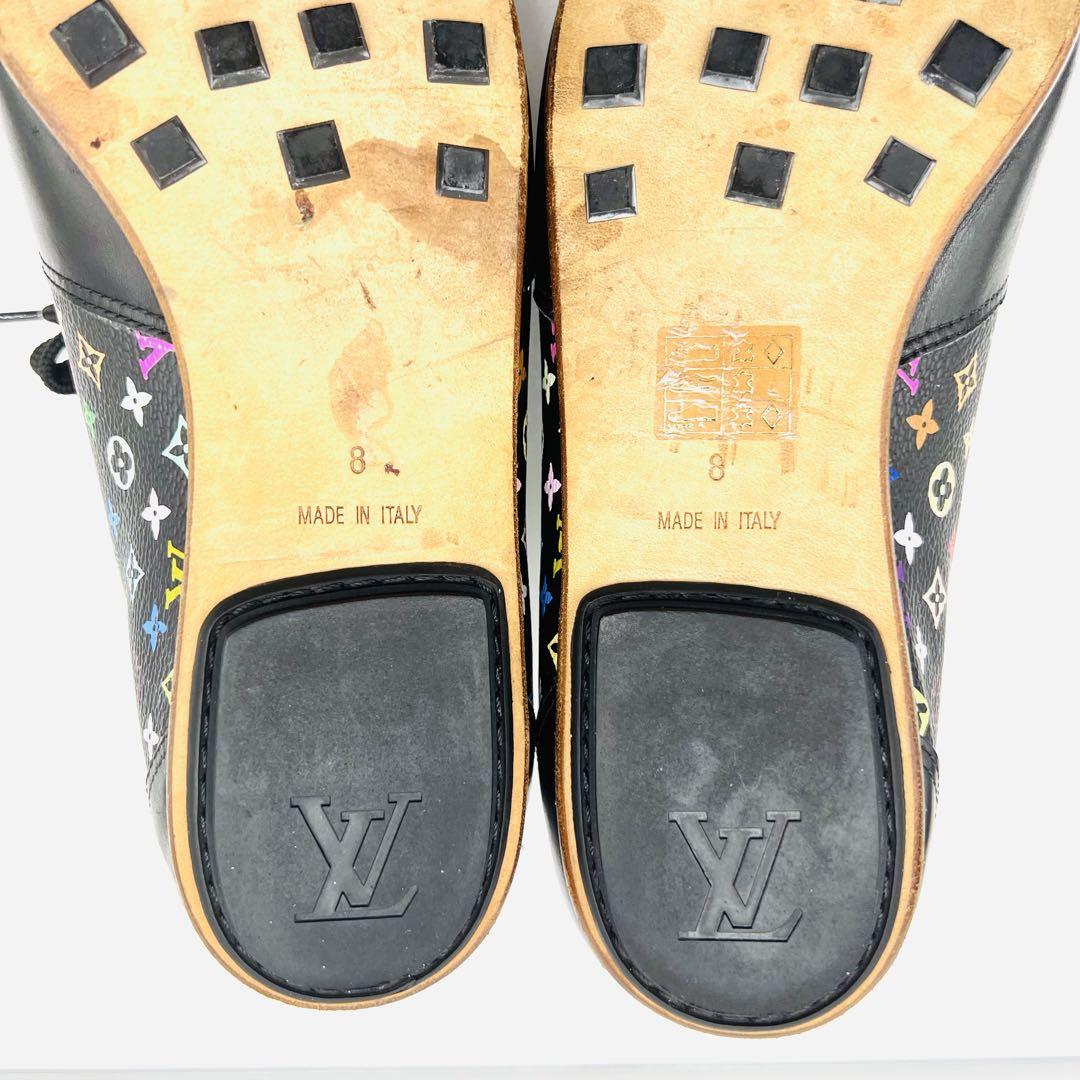 ルイ・ヴィトン マルチカラー モノグラム フラワー LV レザー スニーカー