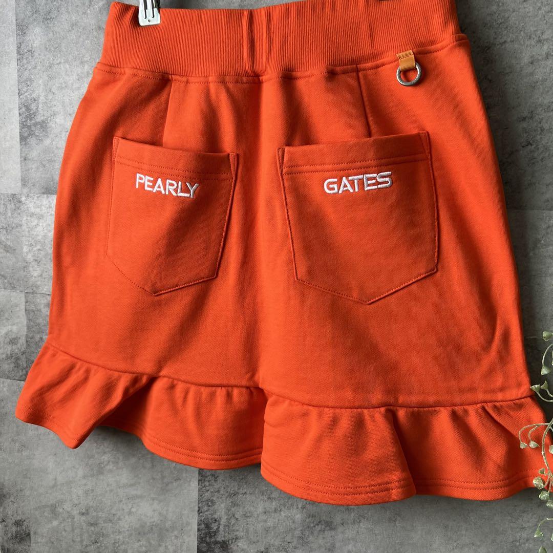 PEARLY GATES オレンジ フリルスカート サイズ1新品未使用品