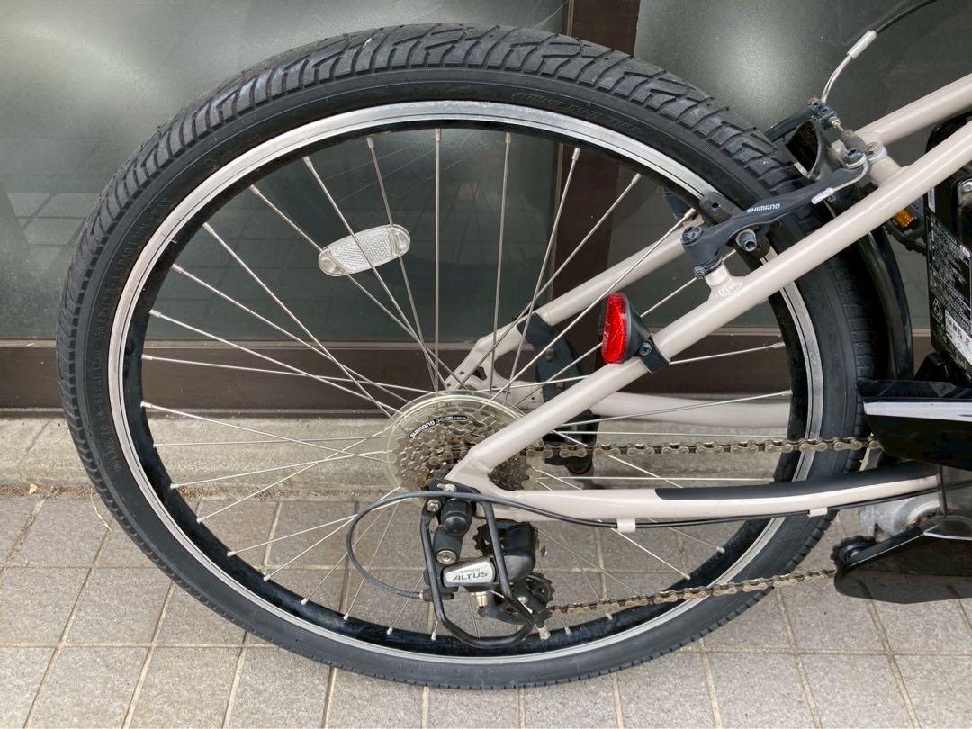 電動自転車 №3511 パナソニック ハリアー 26インチ ベージュ
