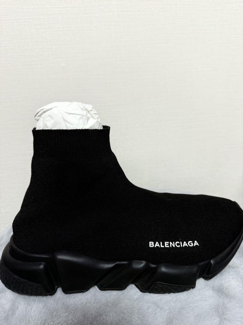 BALENCIAGA ブラック ニットスニーカー