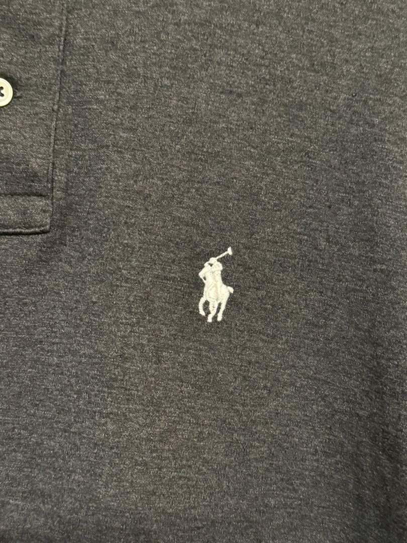 ラルフローレン　ポロシャツ　長袖　グレー　Ralph Lauren