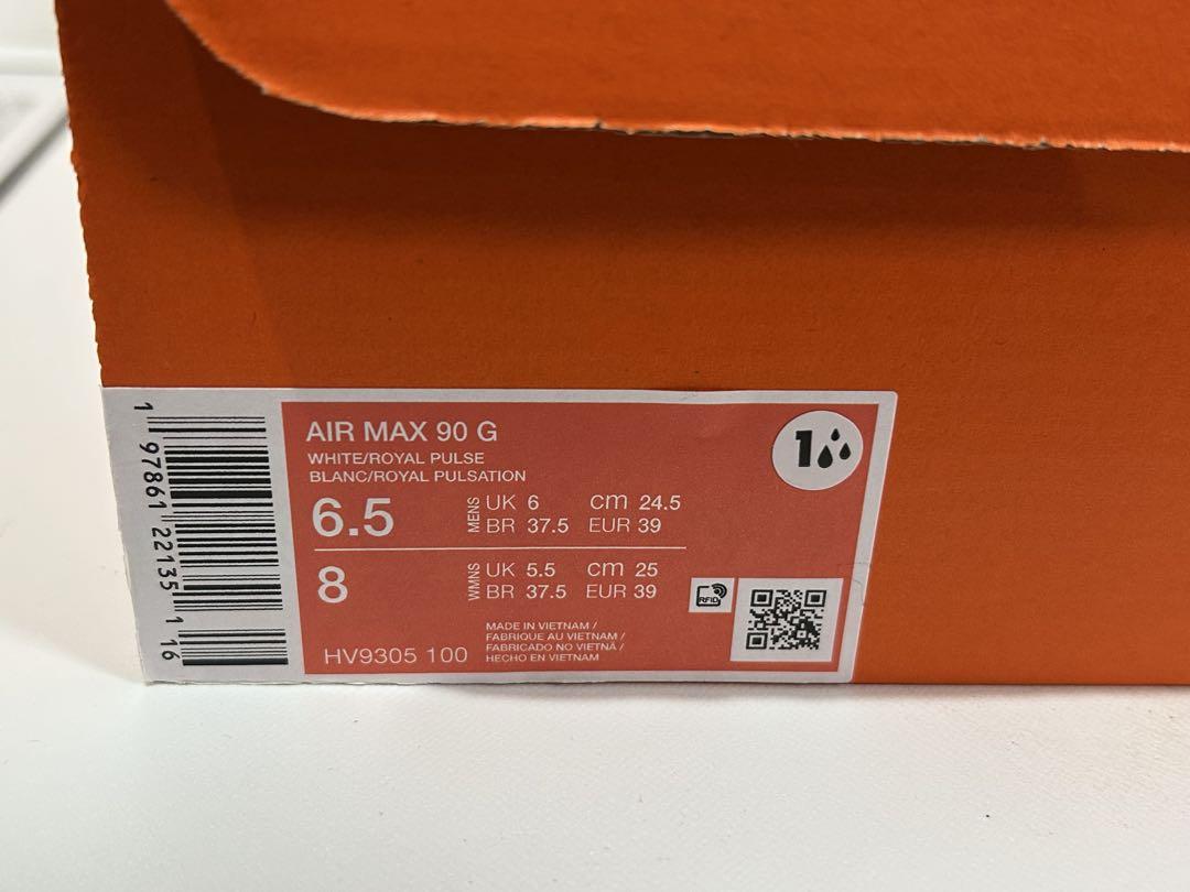 【新品】M24.5cm/W25cm NIKE エアマックス90 ゴルフシューズ