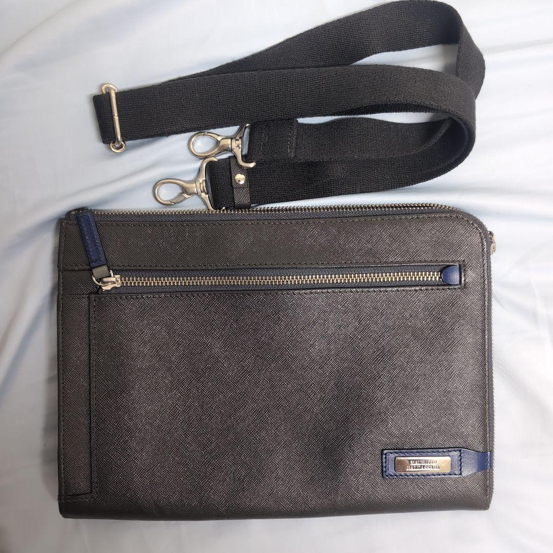 MAURIZIO BALDASSARI 本革 クラッチバッグ ショルダーバッグ