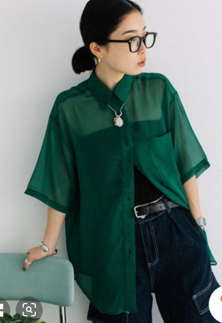 SUWDEE スーディー sheer H/S shirt 半袖シャツ