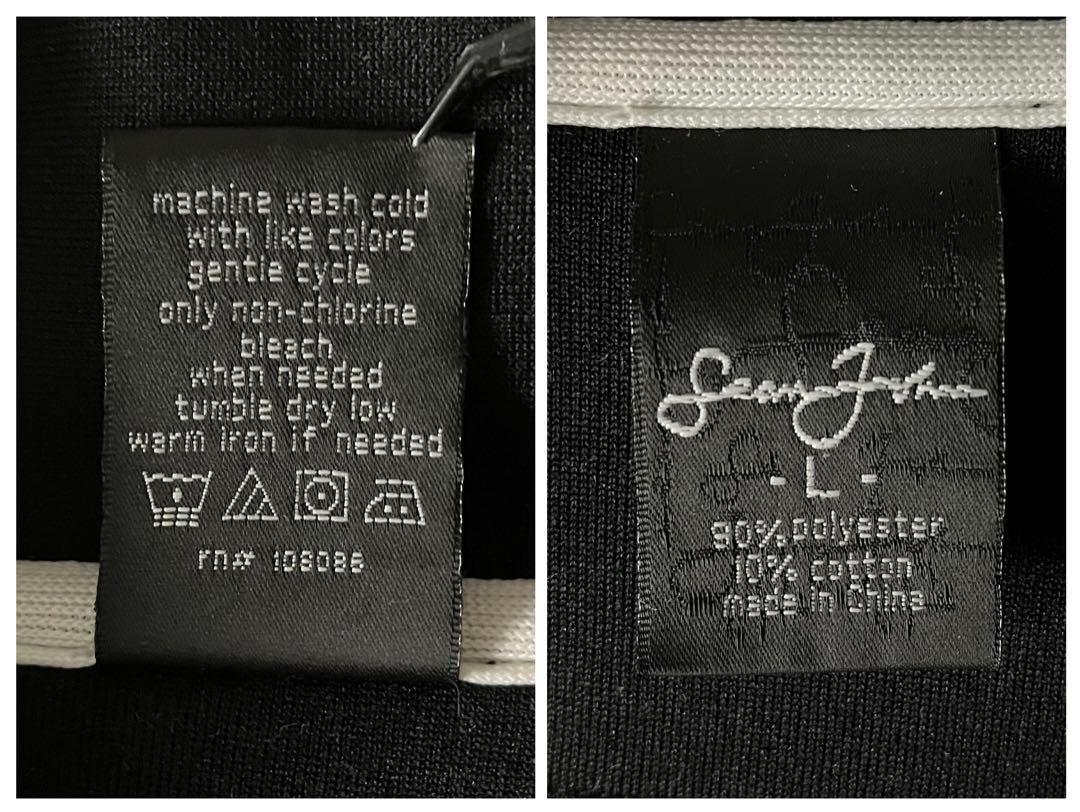 Sean John トラックジャケット 刺繍ロゴ リブライン サイドライン L Sean John トラックジャケット 刺繍ロゴ リブライン サイドライン L