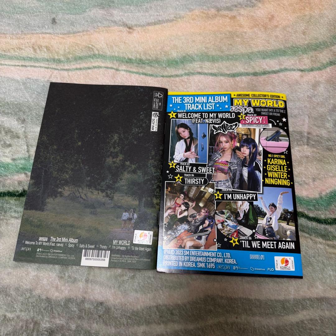 aespa my world ZINE アルバム CD 2形態セット 開封済み - メルカリ