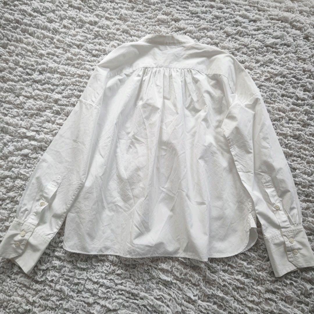 Journal Standard luxe バンドカラー長袖シャツブラウス 白Ω