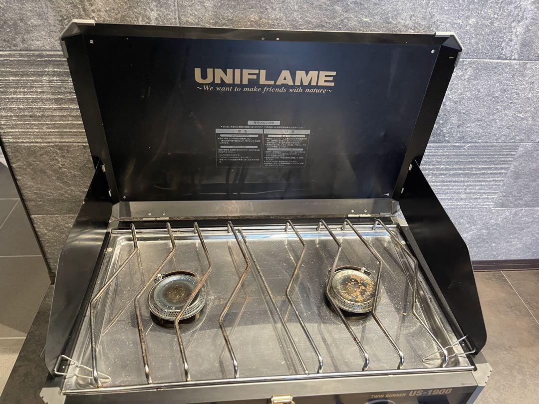 希少 UNIFLAME ツーバーナーコンロ US-1900 ブラック - メルカリ