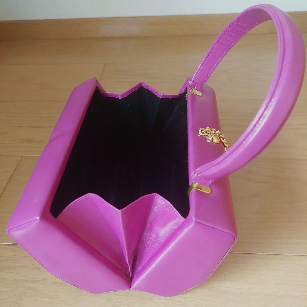 シャルル・ジョルダン ハンドバッグ ピンクパープル - メルカリ