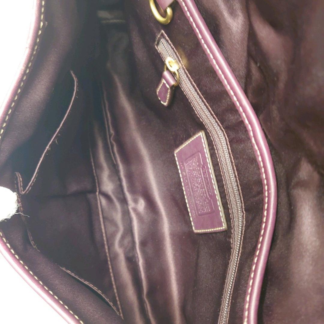 【希少色】COACH コーチ ワンショルダーバッグ シグネチャー ターンロック