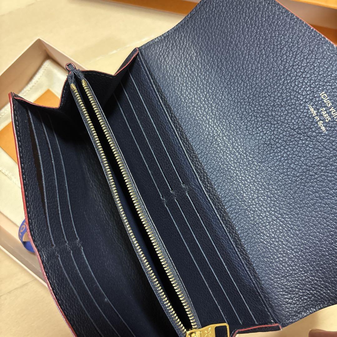 Louis Vuitton 長財布 ネイビー モノグラム