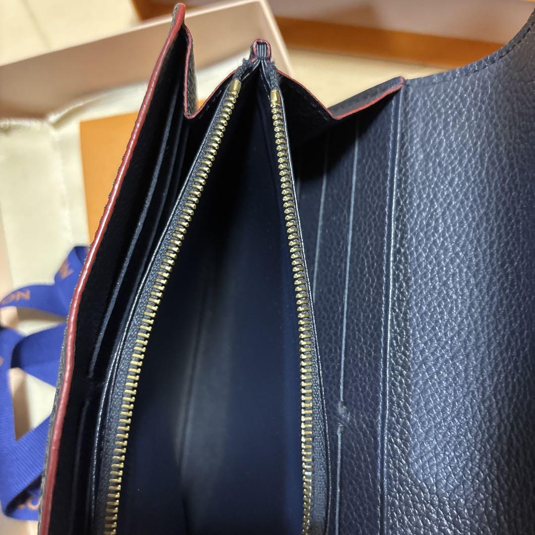 Louis Vuitton 長財布 ネイビー モノグラム