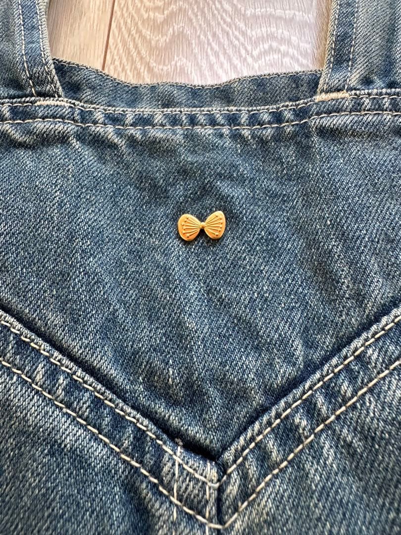 価格は最安値! mina perhonen ミナペルホネン デニム ジャンパースカートS mina perhonen