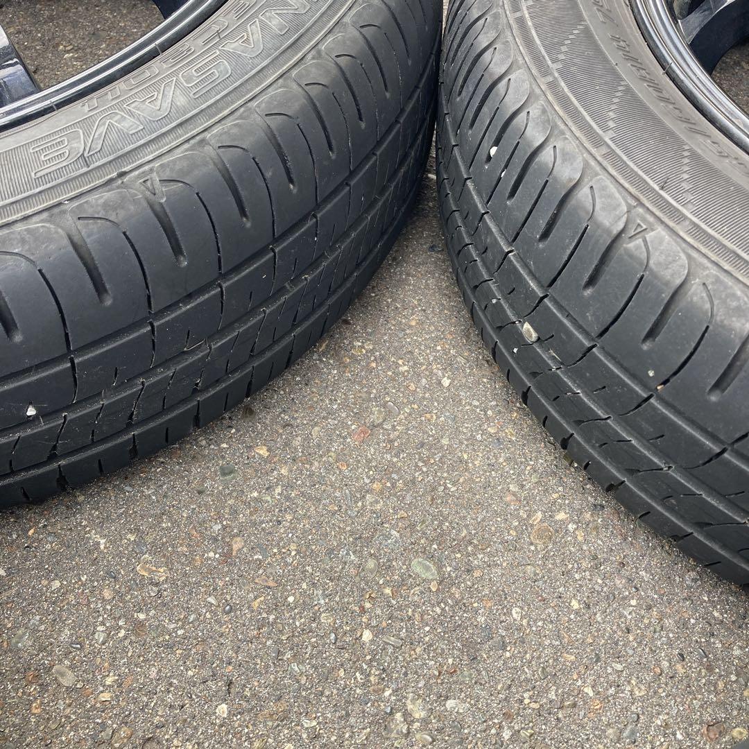 ブラック8スポークホイールセット 165/60R14