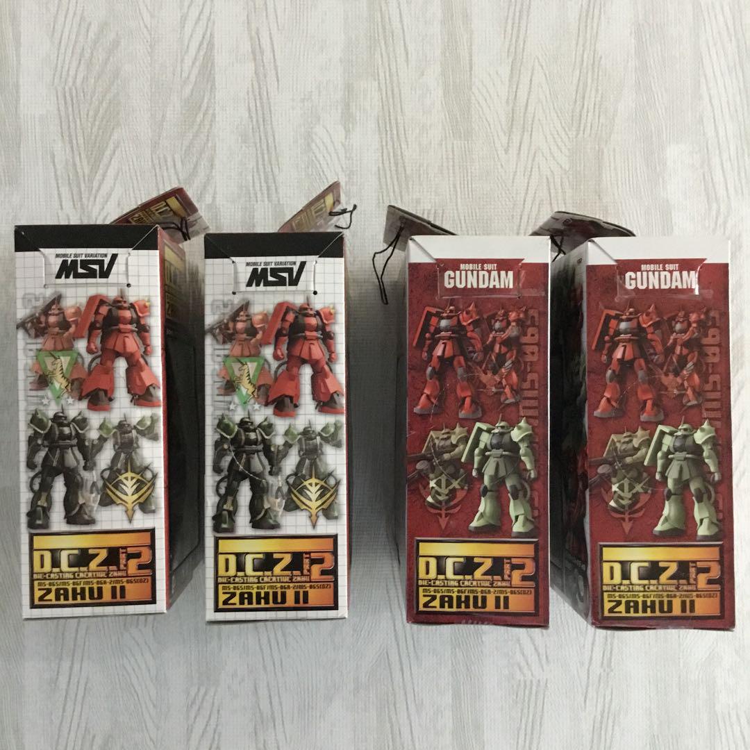 非売品レア ガンダム ダイキャスト ザク 4種 DCZパート2 フルコンプ 画像2