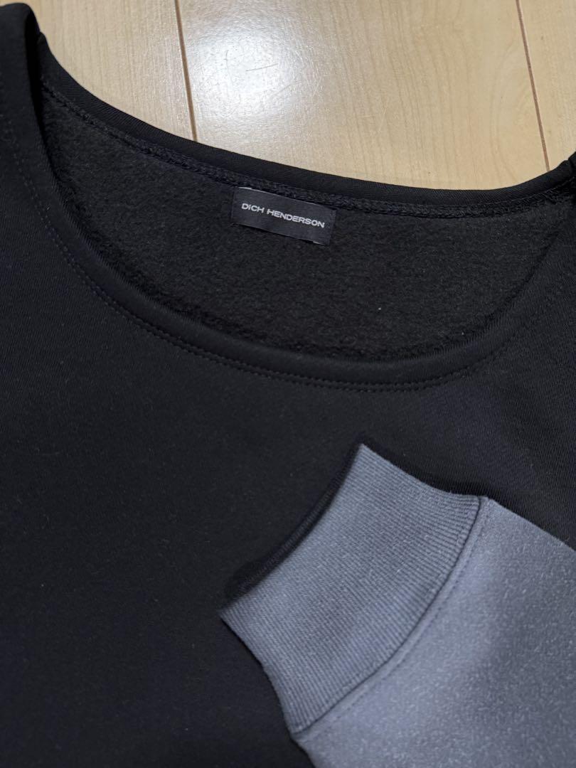 トップス dich henderson OFF SHOULDER SWEAT BLACK