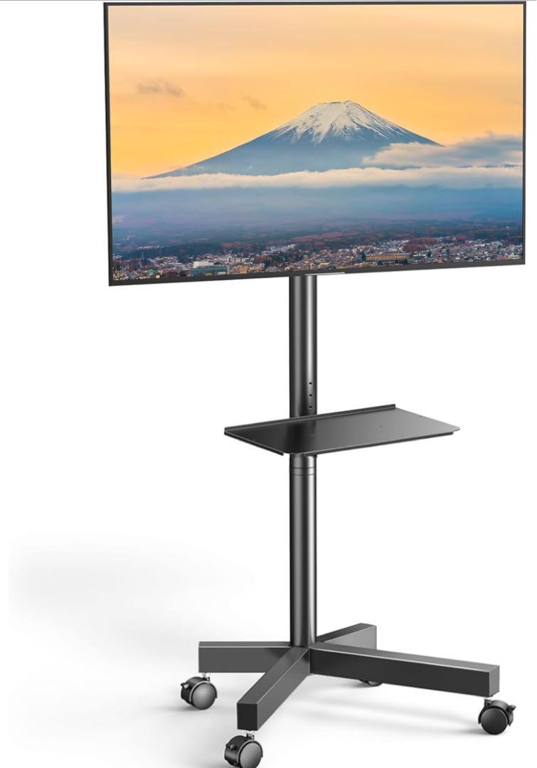 Perlegear テレビスタンド テレビ台 キャスター付き 壁寄せ ハイタイプ