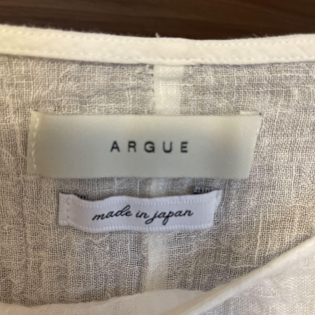 ARGUE LINEN VOILE GAUZE PULLOVER シャツ/ブラウス(長袖/七分)