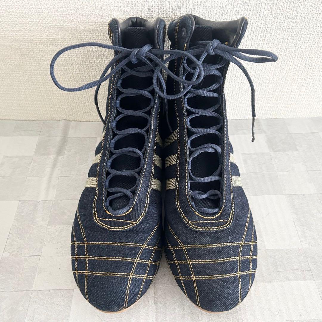 未使用級☆adidas ボクシングシューズ スニーカー レアカラー デニム
