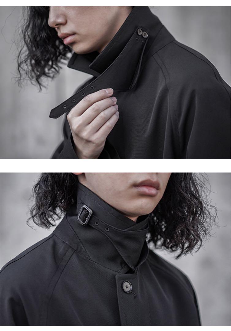 【美品✨】AURALEE ウールマックスキャンバス ステンカラーコート　ブラック