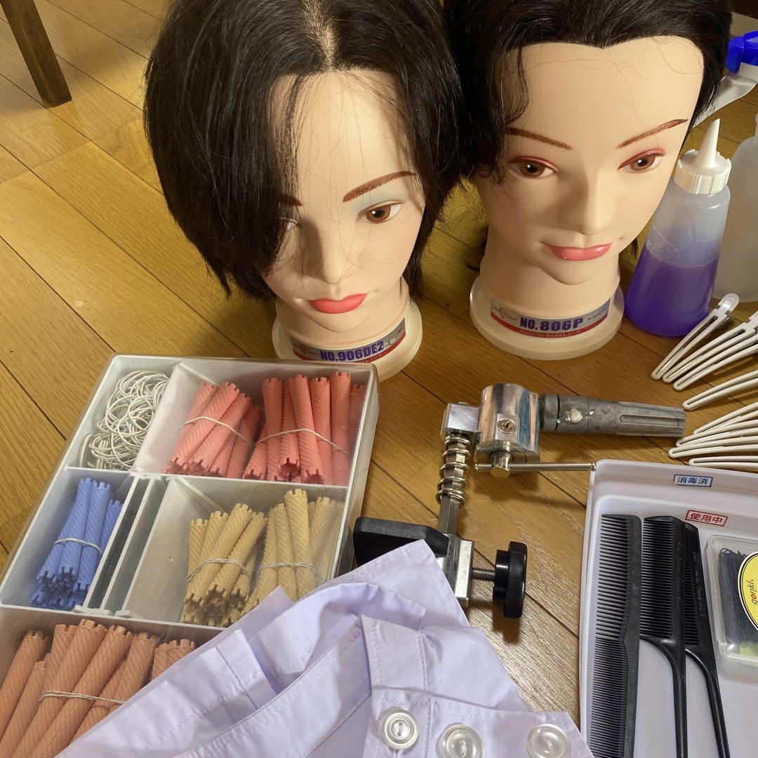 最新美容国家試験道具・美容師国家試験用セット+美容学校入学セット