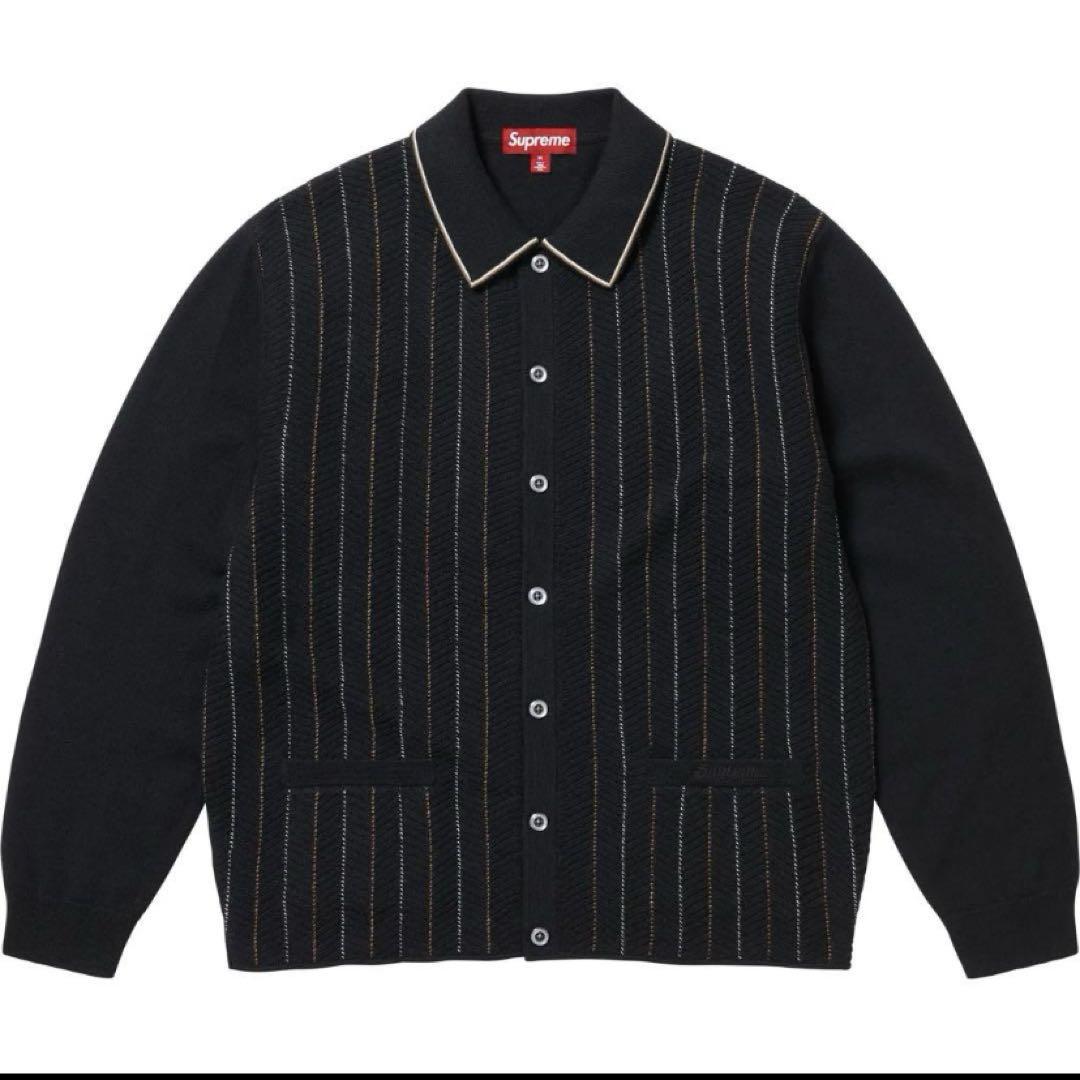 トップス M Supreme Herringbone Cardigan Black