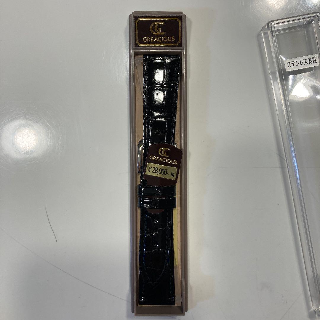 新作100%新品 GREACIOUS クロコダイル 時計ベルト oix8u-m50436269549 SALE大人気