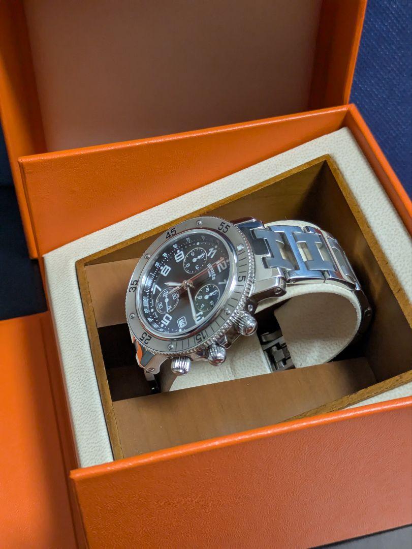 Tama様用　HERMES クロノグラフ 腕時計 CL2.910