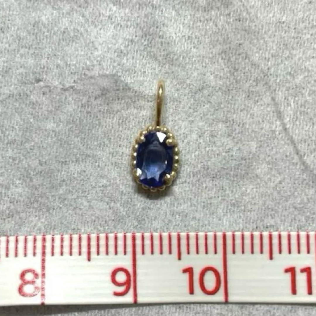 ジュエリー♡K10ブルーサファイア♡ネックレスチャーム