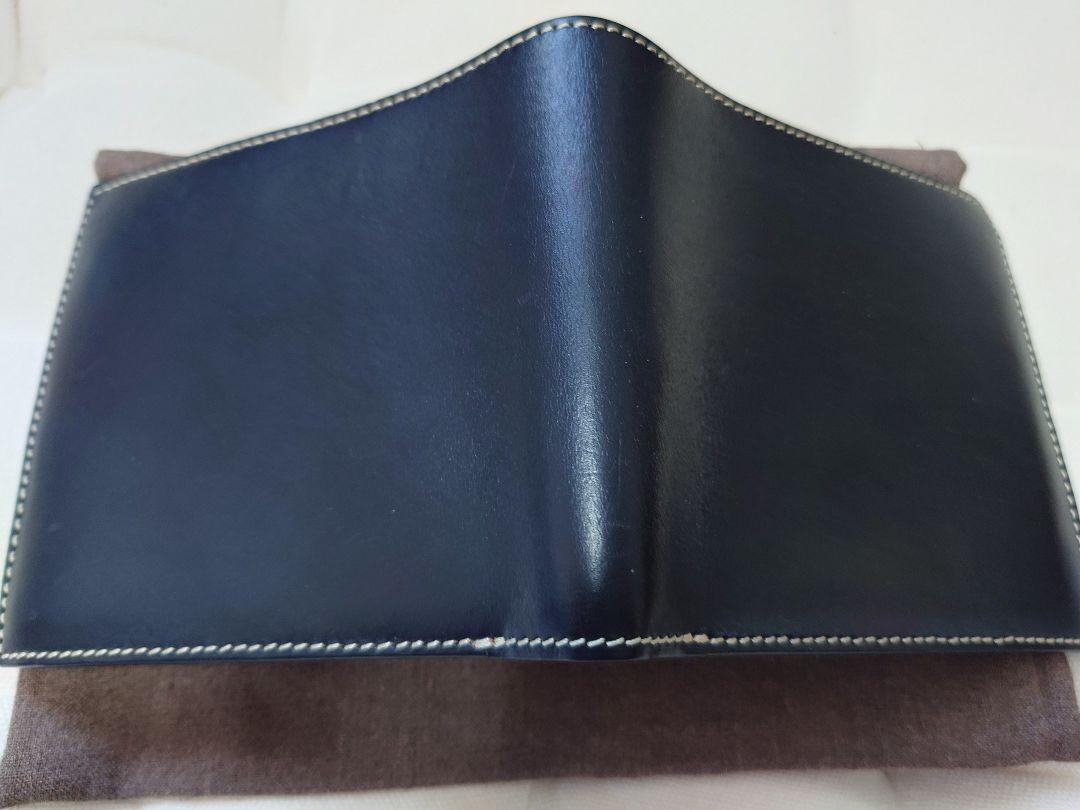 万双 ブライドル 二つ折り財布（小銭入付） （ブラック）