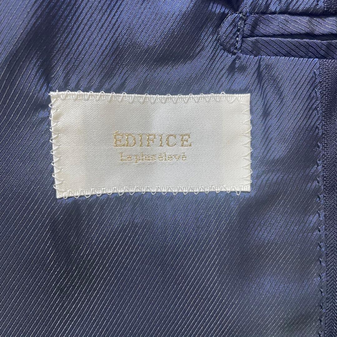 ロロピアーナ Super130s エディフィス ネイビーストライプスーツ 48 ロロピアーナ Super130s エディフィス ネイビーストライプスーツ 48