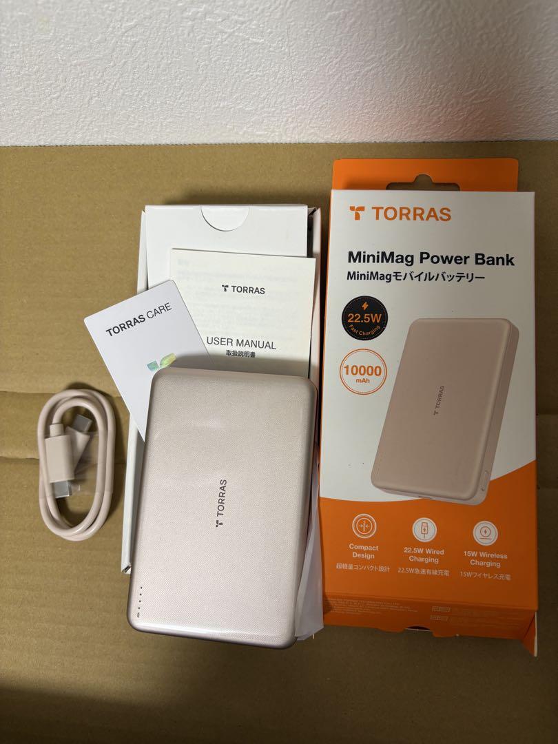 TORRAS MiniMagモバイルバッテリーmagsafe対応10000mAh