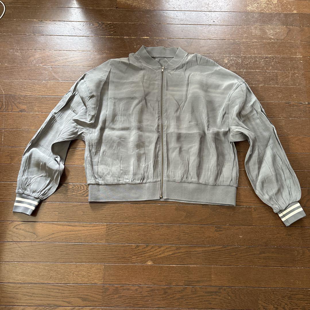 グレー ボリュームスリーブ ジャケット