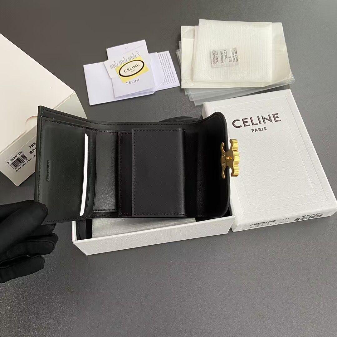 【手にするたび気分が上がる、CELINEの上質感】三つ折り財布 CELINE 大人気☆ セリーヌ 三つ折り財布 小物