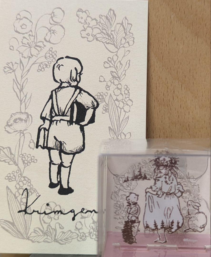 クリムゲン新作！おんなのこ、うさぎ、くま、ハリネズミスタンプ