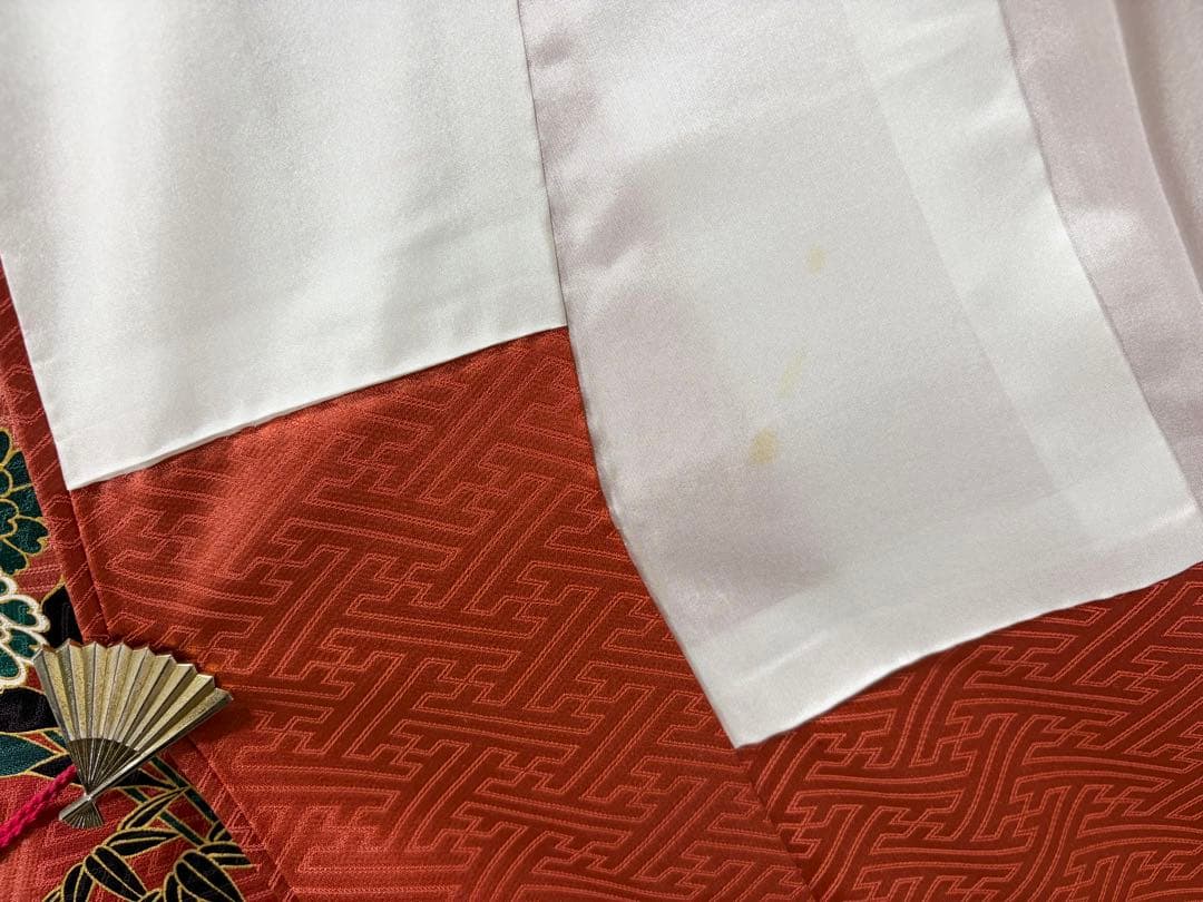 C 松 菊 雲 エ霞 金駒刺繍 金彩 紅樺色系 正絹 袷 振袖 成人式 着物 C 松 菊 雲 エ霞 金駒刺繍 金彩 紅樺色系 正絹 袷 振袖 成人式 着物